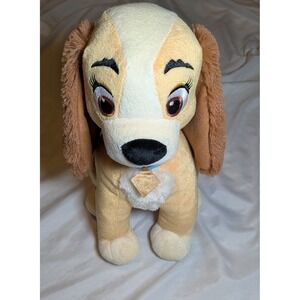 Disney Lady Plush From Lady And The Tramp About 11.5 Inches Tall